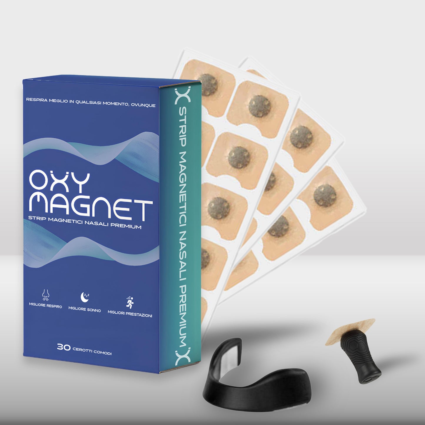 Oxy Magnet -  Magnetic Nasal Support and  Magnetic Strips